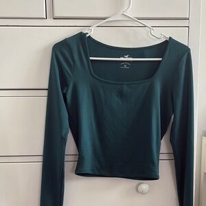Women's Green Long Sleeve Top